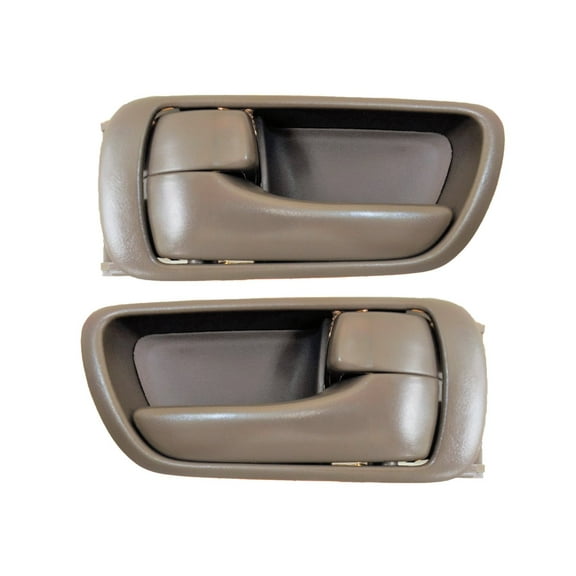 PT Auto Warehouse TO-2469B-DS - Inner Interior Inside Door Handle/Trim, Brown - Left/Right Pair Fits select: 2002-2006 TOYOTA CAMRY