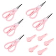thumbnail image 2 of Dekaim 5 Uds Tijeras Portátiles Herramienta De Costura De Seguridad ABS Ingeniería Mango De Plástico(Rosa), 2 of 5