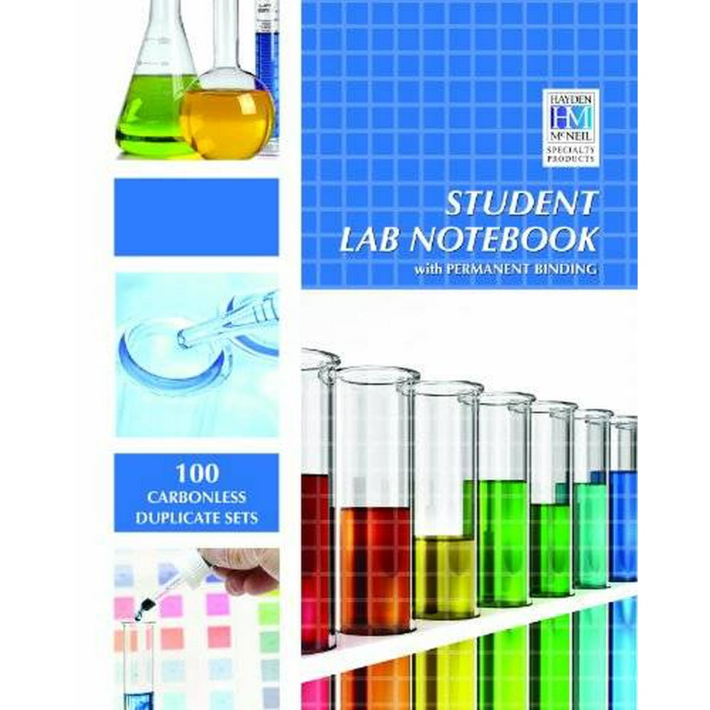 Student Lab Notebook 100 Top Bound Carbonless Duplicate Sets, Pre