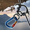 Rescue Figure 8 Descender 50KN/5000kg IClover Aluminum Alloy Heavy Duty Rock Climbing Rappelling Device+ Stainless Steel Climbing Carabiner D-Ring Camping Screwgate 30kN Screw Locking