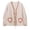Beige, variant on QIPOPIQ Tie Front Tops for Women Gingham Babydoll Bow Top Puff Sleeve Coquette Tops Heart Long Sleeve Cute Spring Tops Clearance