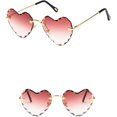 thumbnail image 4 of GFDYREE Lunettes de Soleil Unisexes Mode Bleu Rose Triangle Non Polarisées UV400, 4 of 6