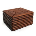 thumbnail image 4 of 3rd Street Inn Interlocking Deck Tiles - Oiled Acacia Finish - Diamond, 20 Pack, 4 of 4
