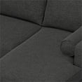 thumbnail image 4 of Simpli Home Morrison Mid Century Right Sectional 102 inch Wide Sofa Sectional in Charcoal Grey Tightly Woven Performance Fabric, 4 of 14