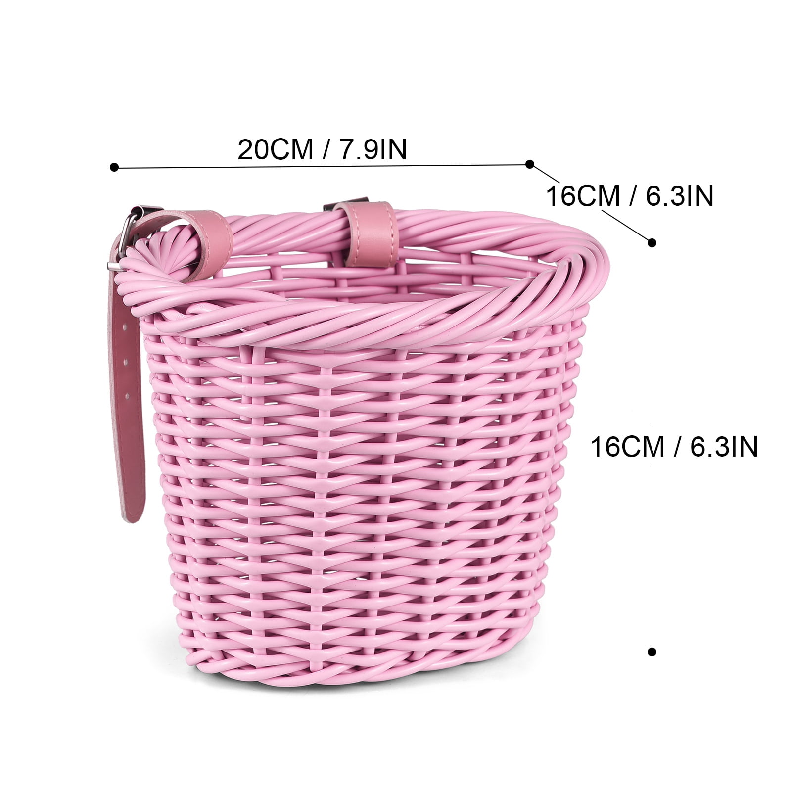 Sorven kids bike basket Bike Kid's Bike Basket for Girls Front Bike Accessories with Handlebar Streamers Cycle Ages 3-13 DIY Bike Decoration Accessories Kit Scooter Basket