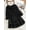 Black, variant on O-NEWE Women Long Sleeve Warm Asymmetrical Hoodies Casual Loose Jacket Coat Outwear