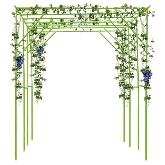 Grape Vine Trellis, Garden Trellis for Climbing Plants, Plant Support Rack-Green