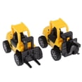 thumbnail image 4 of Juguete de Vehículos de Ingeniería Hugo Elevadora de Carga Camión de Plástico Amarillo, 4 of 7