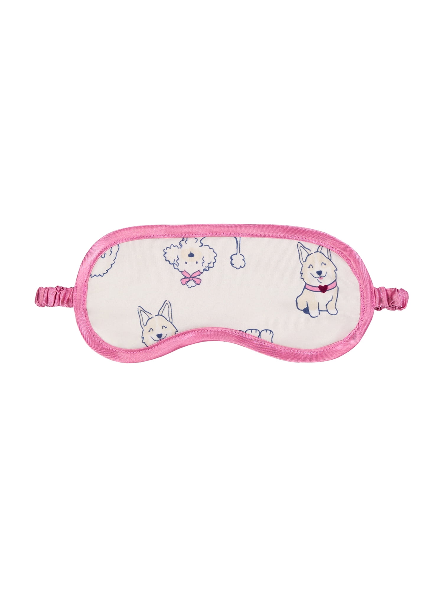 Wonder Nation Girls Short Sleeve Button Front Pajama Top and Pants Set with Eyemask, 3-Piece, Sizes 4-18