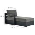 thumbnail image 4 of Tahoe 4-Piece Sectional Sofa Set in Gray Charcoal, 4 of 9