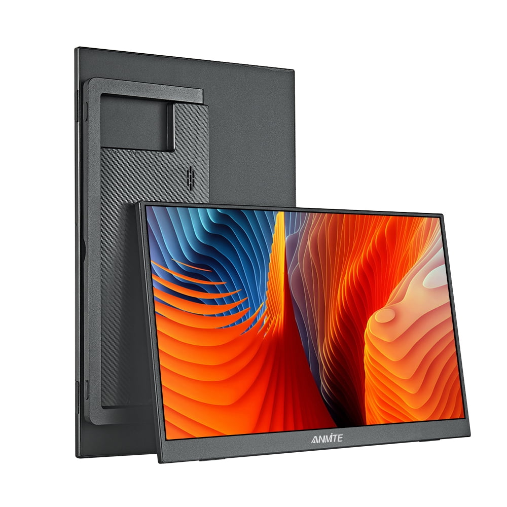 Anmite 15.6 Inch Portable LCD Monitor, 1920 x 1080 Resolution, Compatible with Laptop, Switch, PS4, Xbox, Raspberry Pi
