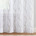 thumbnail image 5 of Curtainking Sheer Curtains Floral Embroidery Drapes 84 inch Voile Light Filtering Window Curtain Set for Living Room Bedroom Grommet 2 Panels White, 5 of 7