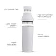 thumbnail image 6 of JoyJolt Vacuum Insulated Cocktail Protein Shaker - 20 oz - White, 6 of 7
