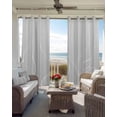thumbnail image 4 of Grey Geometric Blackout Curtains 54 Inches Long for Bedroom,Modern White Stripe Abstract Distortion Art Thermal Insulated Room Darkening Black Out Window Curtain Panels Grommet Drapes for Living Room, 4 of 8