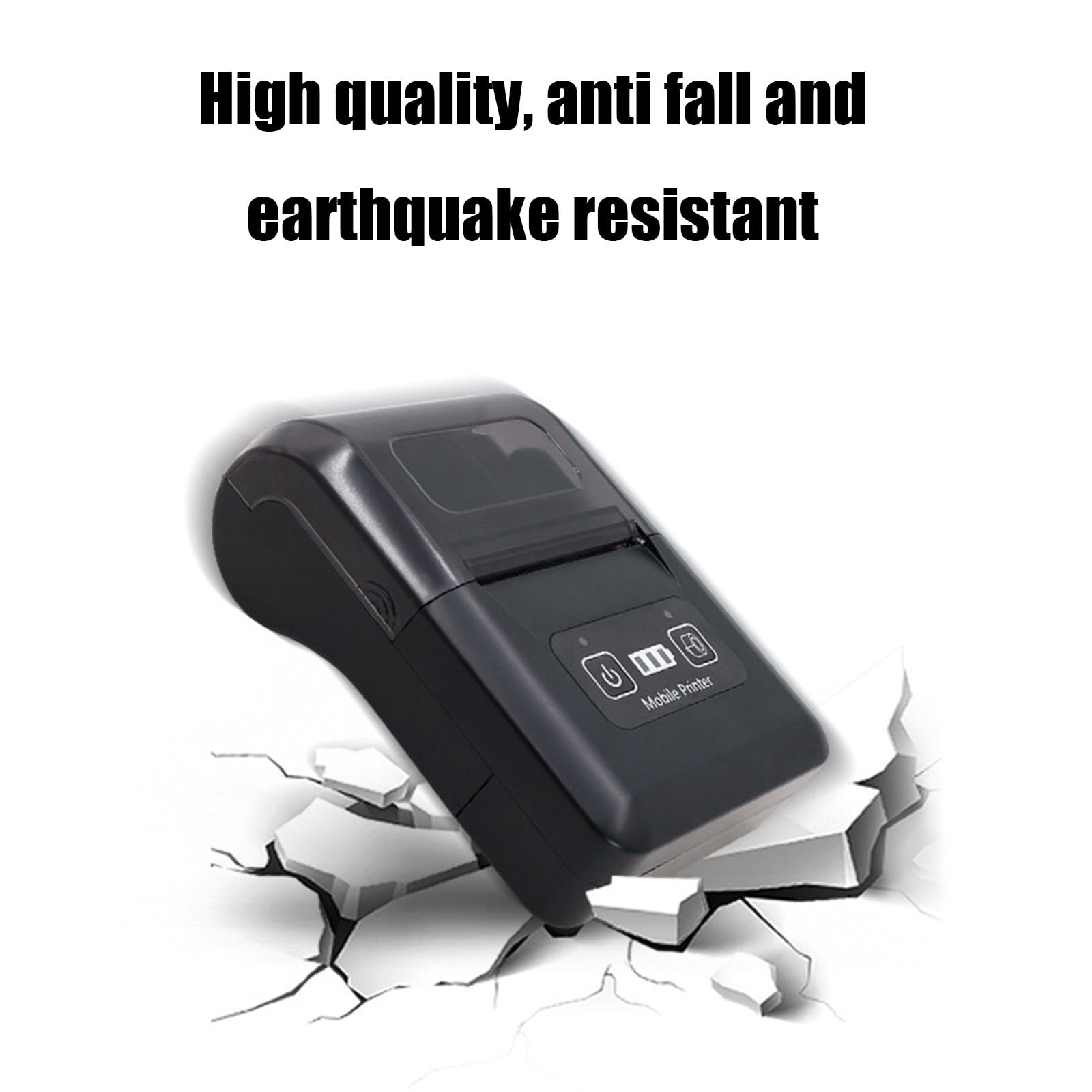 Mauxuk Portable Bluetooth Thermal Printer - Wireless Mini Printer for Receipts, Labels & Barcodes, 48mm Print Width, Lightweight 0.62lb, Compatible with Multiple Systems