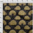thumbnail image 3 of oneOone Cotton Silk Black Fabric Igloo Sewing Craft Projects Fabric Prints By Yard 42 Inch Wide, 3 of 4