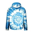 thumbnail image 4 of ZCFZJW Tie Dye Novelty Hoodie Tops for Men Big and Tall Regular Fit Casual Drawstring Long Sleeve Hooded Pullover Sweatshirts Trendy Marble Print Athletic Shirts with Pockets XXL, 4 of 5