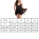 thumbnail image 4 of Ropa de dormir sexy para mujer T-thongs Malla Vestido de encaje floral Ropa de dormir, Negro, 2XL Kearding XX000049-12, 4 of 7