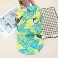 thumbnail image 2 of Pet Summer Hawaii Beach Flower Shirt Dog Chiffon Costume Puppy Overalls Thin Short Sleeve Clothing Coconut Tree,L, 2 of 9