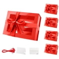 thumbnail image 1 of Cajas de Regalo PACKQUEEN Rojas con Ventana 24x17,5x10 cm (Paquete de 5), 1 of 6
