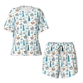 thumbnail image 4 of Picia Lighthouse And Sea Pajamas Sets for Women Soft Short-Sleeved Pjs with Lounge Shorts Two Piece Sleepwear-X-Large, 4 of 9