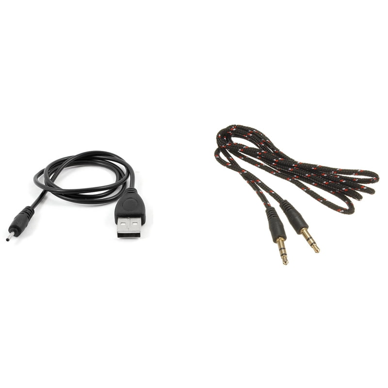 2PCS 60cm Length USB Charger Cable DC 2.0mm for N78 N79 N82 with 3.5mm