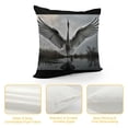 thumbnail image 4 of Orinice Birds Water Wings Graphic Decorative Cushion Throw Pillow Cover Square 1PC Zipper Closure Home Couch Living Room Bed Sofa 20x20in, 4 of 5