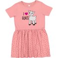 thumbnail image 3 of Inktastic I Love Goats Cute Goat Girls Toddler Dress, 3 of 5