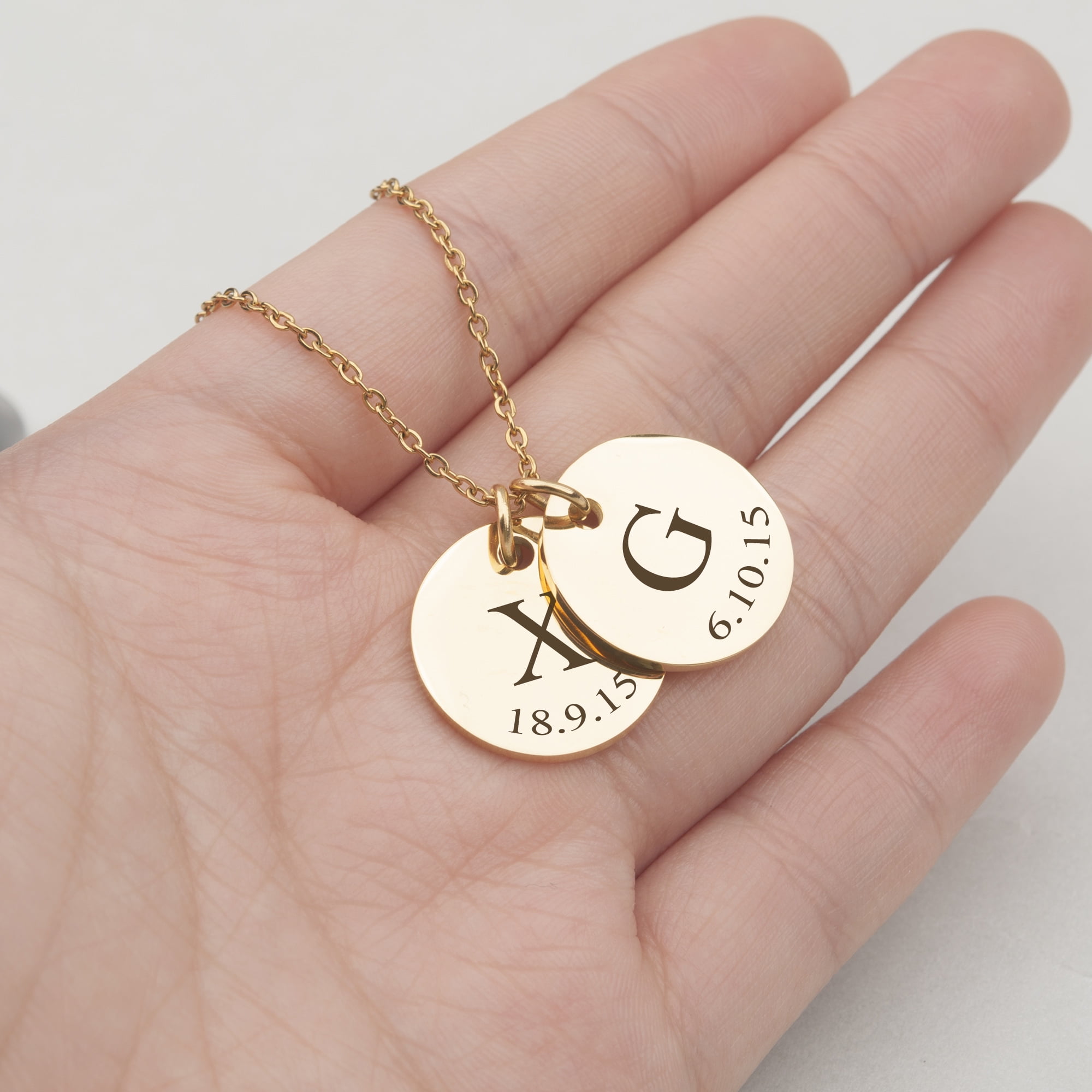 Mini Me Diamond Date - Personalized Name Necklace - Lola James Jewelry