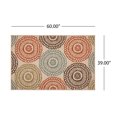 thumbnail image 2 of Indoor Outdoor Rug Waterproof 3’3” X 5’, Outdoor Carpet for Bed Room, Living Room, Dining Room, Deck, Backyard, Patio, Outdoor Patio Rug, Patio Rug for Front Porch Decor, Non Shedding, Easy Cleaning, 2 of 7