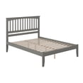 thumbnail image 3 of Mission Queen Solid Wood Platform Bed in Grey, 3 of 11