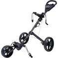 thumbnail image 2 of 3 Wheel Golf Push Cart Folding Golf Walking Push Cart Roller Golf Bag Holder, 2 of 13