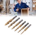 thumbnail image 1 of Outil de Taraudage de Fil, Finition Fine 6 Pcs Robinets de Forage Filetés HHS M3 M4 M5 M6 M8 M10 pour Acier, 1 of 8