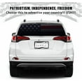 thumbnail image 6 of 2pcs Black Stainless Steel USA American Nations Flag Car License Plate Frame, 6 of 7