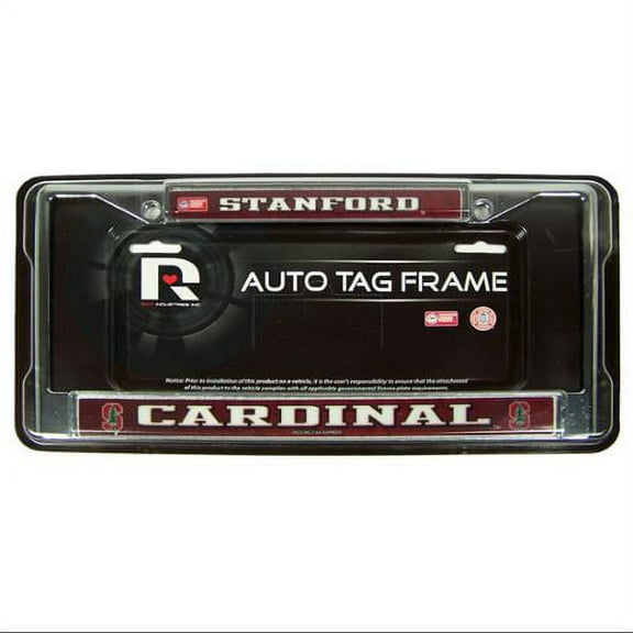 Stanford Cardinal Chrome Metal License Plate Frame