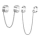 thumbnail image 1 of Juego de anillos de ajustables con cadena Geometría Moda Simple Elegante para fiesta Enlace de 2 anillos Yuyangstore anillos de dedo, 1 of 7