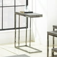 thumbnail image 2 of Lucia Chairside End Table in Nickel base Driftwood Gray top, 2 of 4