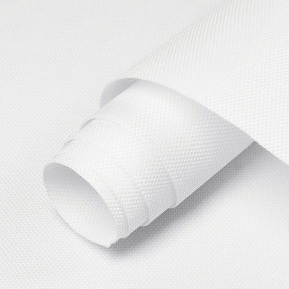 Soft Waterproof Canvas Fabric 600D PU Backing Canvas Cordura Fabric for Outdoor/Indoor, DIY Craft, Awning, Marine, Tent, Bags, Upholstery White 18" x 60"