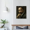 thumbnail image 3 of Nawypu  Canvas Print Wall Art African American Civil Rights Leader Martin Luther King Historic Classic Photography Realism Traditional Portrait Vintage Retro for Living Room, Bedroom, Office, 3 of 4