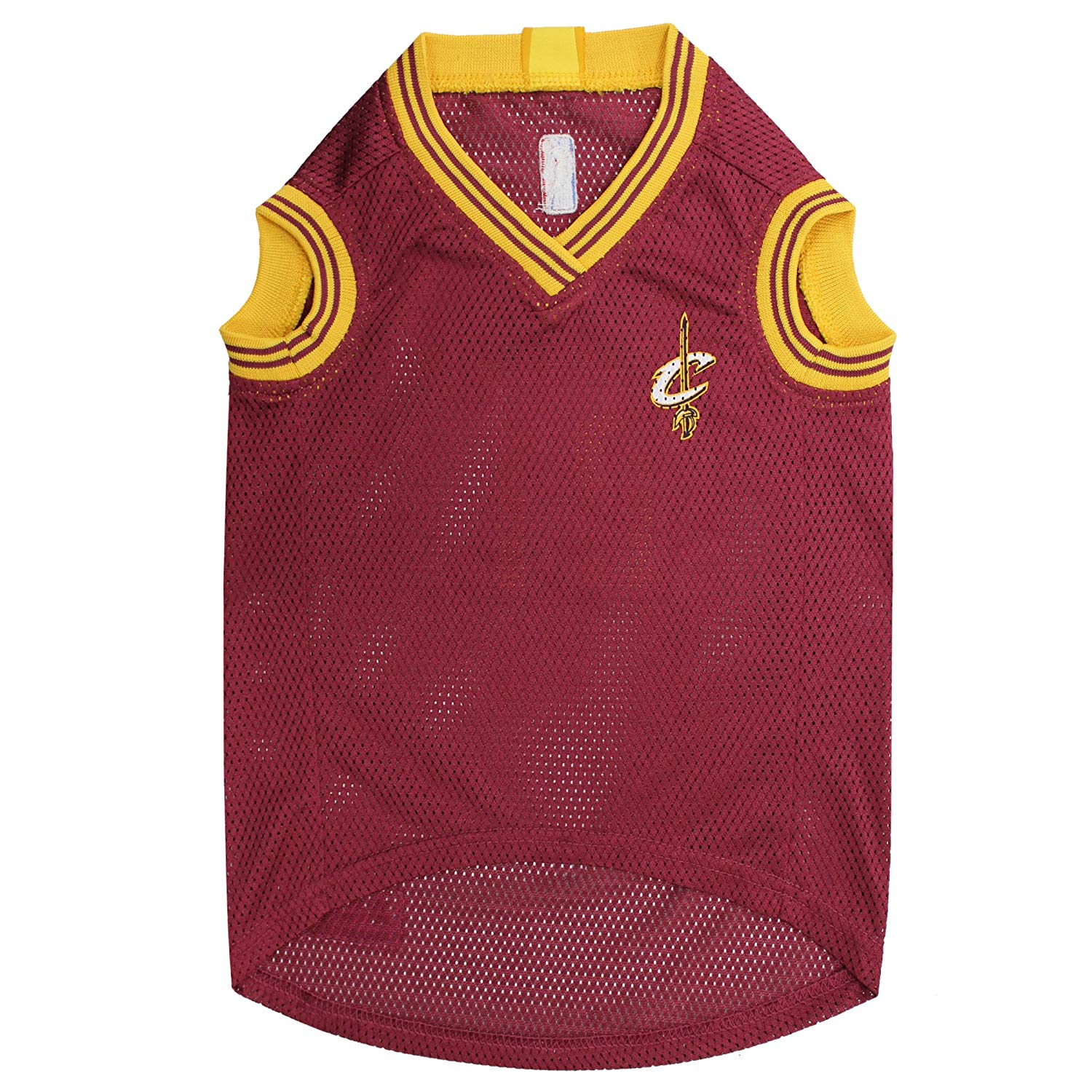 Pets First NBA Cleveland Cavaliers Mesh Basketball Jersey for DOGS & CATS - Licensed, Comfy Mesh, 21 Basketball Teams / 5 sizes