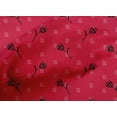 thumbnail image 4 of oneOone Tissu Popeline de Coton Ligne & Imprimé Floral Tissu BTY 42 Pouces de Large, 4 of 4
