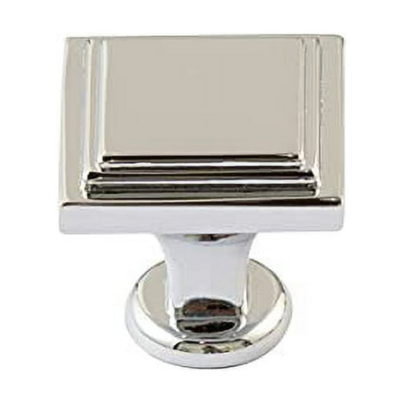 Utopia Alley Valetta Cabinet Ring Pull Knob - Decorative Cabinet Drop Pull Knobs for Cabinets and Drawers - Vintage Cabinet Hardware with Hand Finished Polished Chrome - Metal Drawer Pull Knobs 0.94"