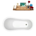thumbnail image 2 of 61" Streamline N480BNK-IN-BNK Soaking Clawfoot Tub and Tray With Internal Drain, 2 of 7