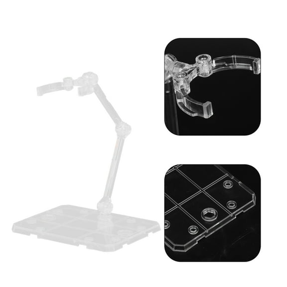 FRCOLOR  4 Pcs Figure Stand Action Display Holder Base Anime Transparent