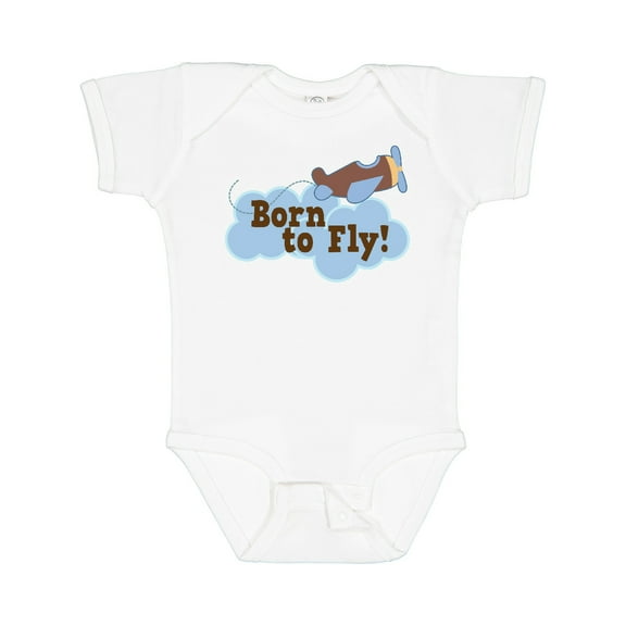 Inktastic Airplane Future Pilot Born to Fly Boys Baby Bodysuit