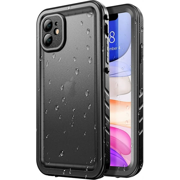 Waterproof Phone Case For iPhone 11 Waterproof Dirt Proof Case Cover, Full Body Shockproof Case with Built In Screen Protector Heavy Duty Cover for iPhone 11, Clear