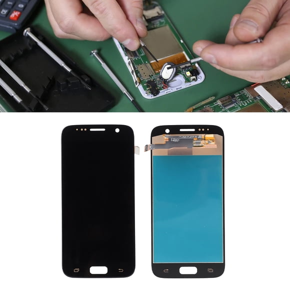 Pantalla de Repuesto para Teléfono Móvil, Conjunto de Pantalla Táctil de Teléfono Tft, Alta Precisión y Claridad de Color, Kit Completo de Herramientas de Reparación para S7