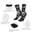 thumbnail image 3 of Fuzoiu Skull bird bat spider Print Kids Socks For Boys Girls,Grip Crew Socks with Non Slip,Lightweight Stretch Crew Socks,Toddlers Crew Boot Socks, 3 of 5