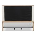 thumbnail image 5 of Furniture of America Enmi Solid Wood Wingback Panel Bed, King, Natural Oak, 5 of 14