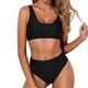 thumbnail image 1 of Trajes de Baño de Bikini de Mujer sin Mangas Set Acolchado de Empuje Sólido, Trajes de Baño de Bikini de Mujer Sexy Y de Apoyo, 1 of 4